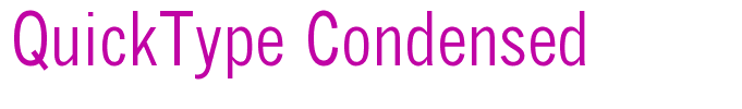 QuickType Condensed